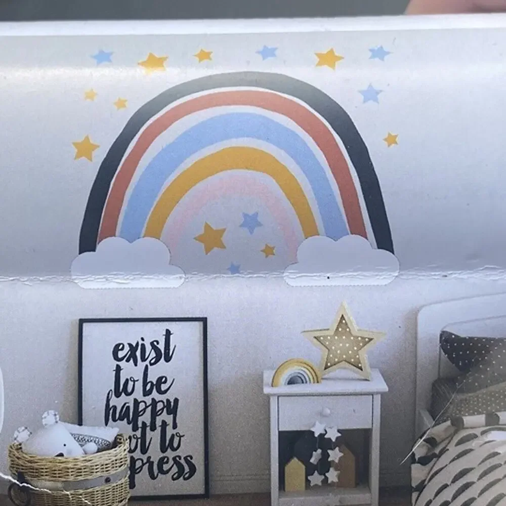 Target Rainbow & Stars Removable Wall Decals Nursery Wall 6 Sheets 10x18 New